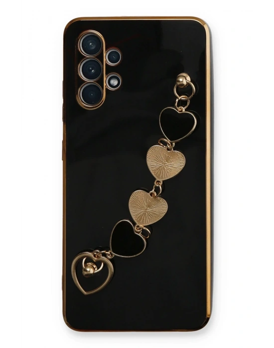 Newface Samsung Galaxy A32 Kılıf Esila Silikon - Siyah