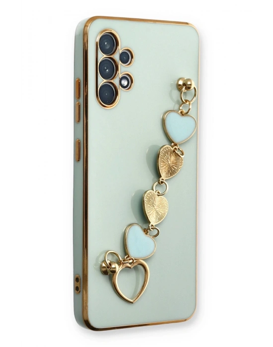 Newface Samsung Galaxy A32 Kılıf Esila Silikon - Su Yeşili