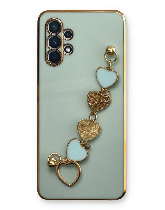 Newface Samsung Galaxy A32 Kılıf Esila Silikon - Su Yeşili