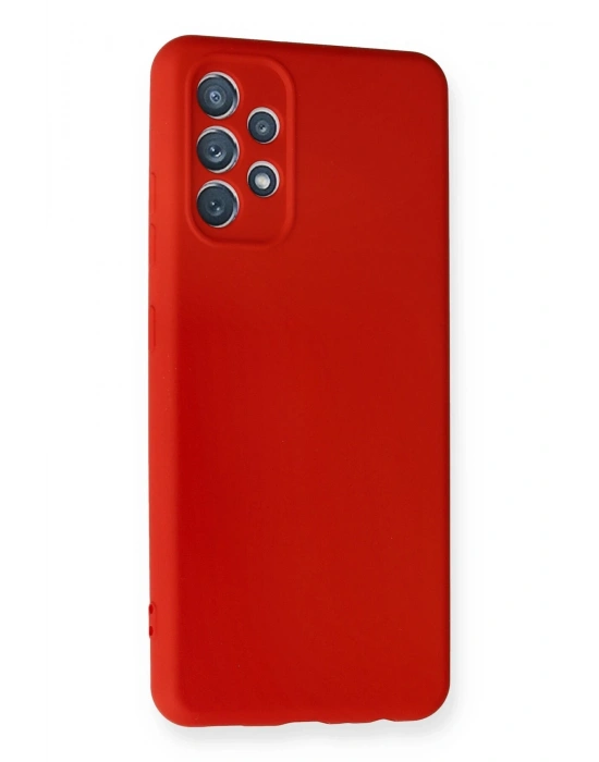 Newface Samsung Galaxy A32 Kılıf Nano içi Kadife Silikon - Kırmızı