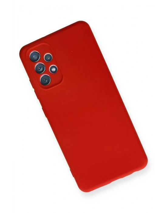 Newface Samsung Galaxy A32 Kılıf Nano içi Kadife Silikon - Kırmızı