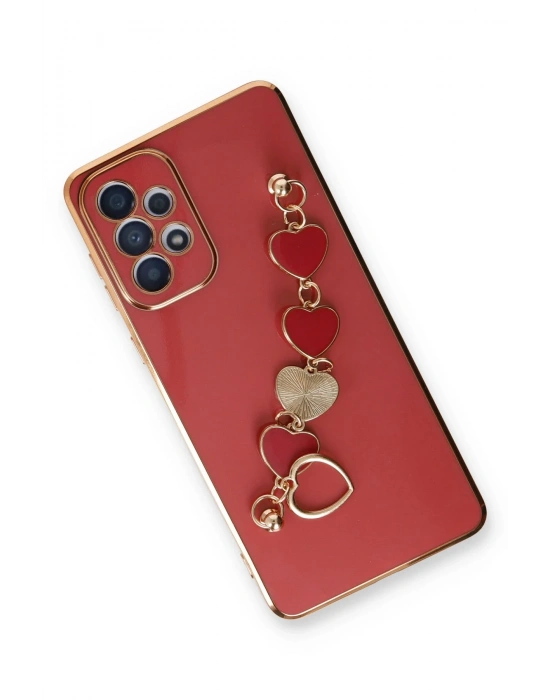 Newface Samsung Galaxy A33 5G Kılıf Esila Silikon - Kırmızı