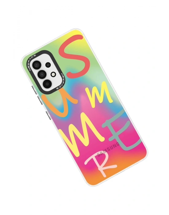 Newface Samsung Galaxy A33 5G Kılıf Estoril Desenli Kapak - Estoril - 3