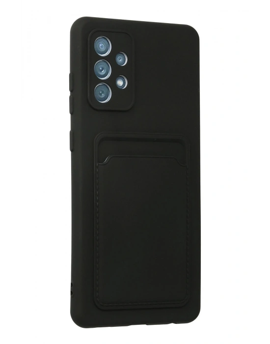 Newface Samsung Galaxy A33 5G Kılıf Kelvin Kartvizitli Silikon - Siyah