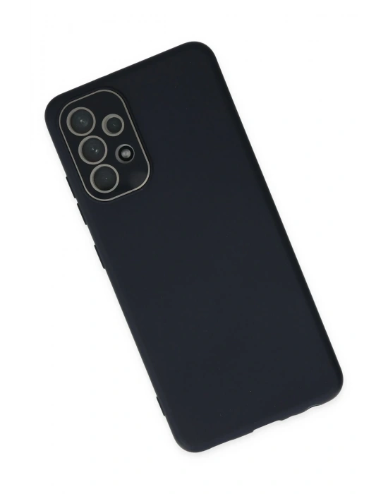 Newface Samsung Galaxy A33 5G Kılıf Lansman Glass Kapak - Lacivert