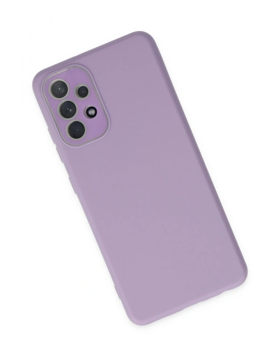 Newface Samsung Galaxy A33 5G Kılıf Lansman Glass Kapak - Lila