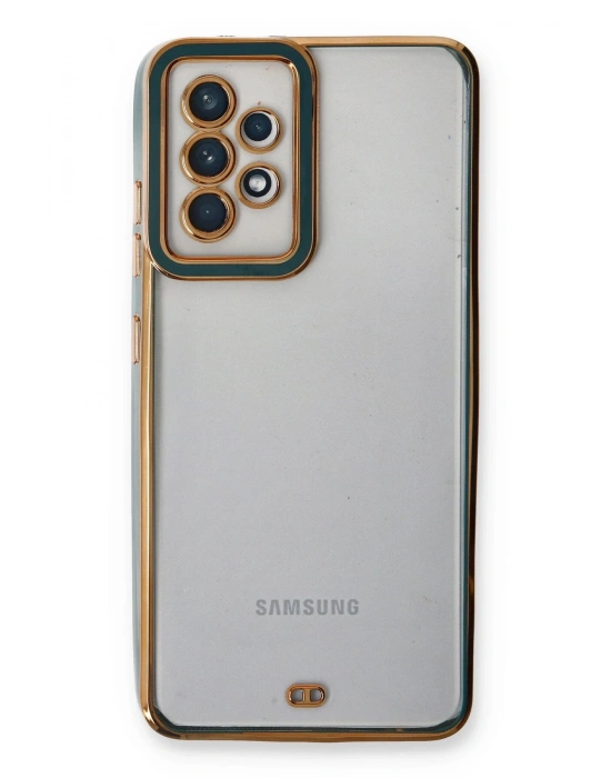 Newface Samsung Galaxy A33 5G Kılıf Liva Lens Silikon - Yeşil