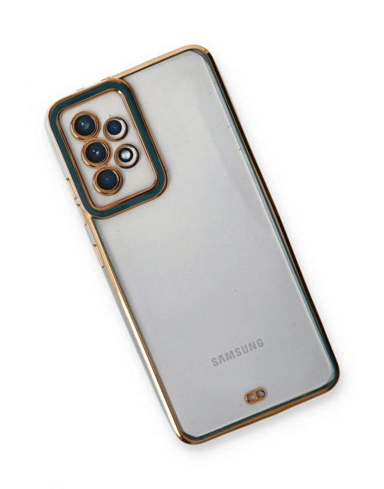 Newface Samsung Galaxy A33 5G Kılıf Liva Lens Silikon - Yeşil