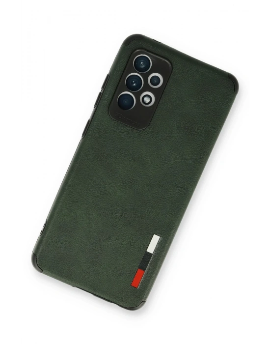 Newface Samsung Galaxy A33 5G Kılıf Loop Deri Silikon - Yeşil