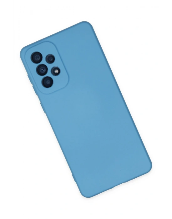 Newface Samsung Galaxy A33 5G Kılıf Nano içi Kadife Silikon - Mavi