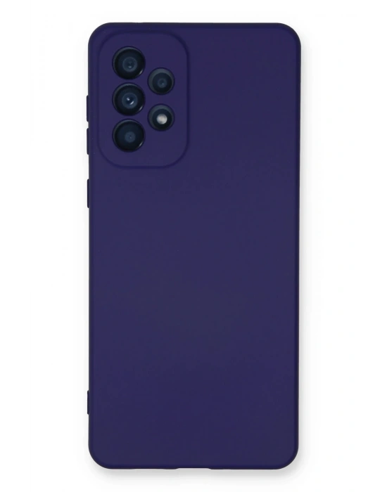 Newface Samsung Galaxy A33 5G Kılıf Nano içi Kadife Silikon - Mor