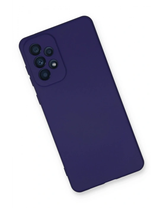 Newface Samsung Galaxy A33 5G Kılıf Nano içi Kadife Silikon - Mor