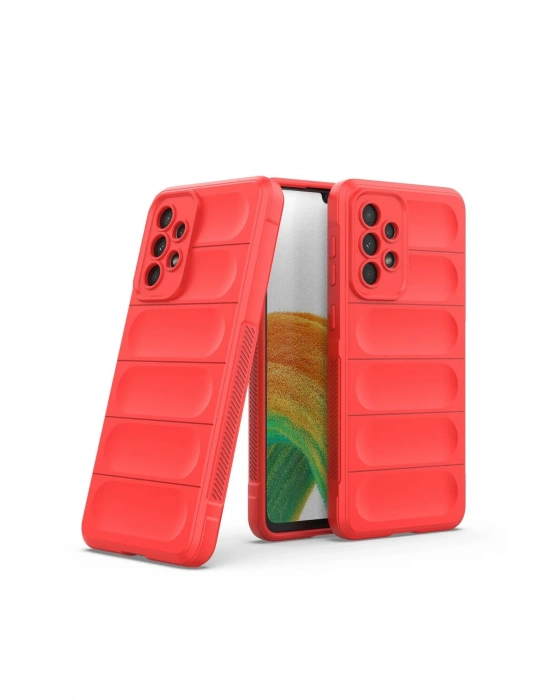 Newface Samsung Galaxy A33 5G Kılıf Optimum Silikon - Kırmızı