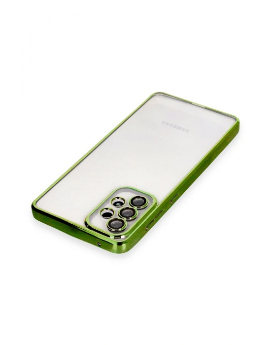 Newface Samsung Galaxy A33 5G Kılıf Razer Lensli Silikon - Yeşil