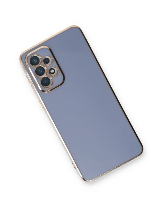 Newface Samsung Galaxy A33 5G Kılıf Volet Silikon - Mavi