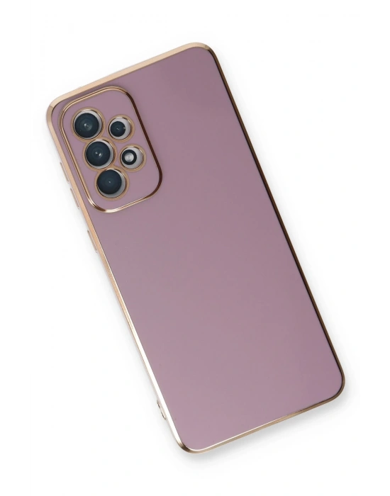 Newface Samsung Galaxy A33 5G Kılıf Volet Silikon - Mor