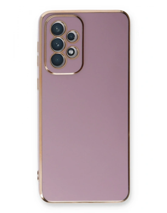 Newface Samsung Galaxy A33 5G Kılıf Volet Silikon - Mor