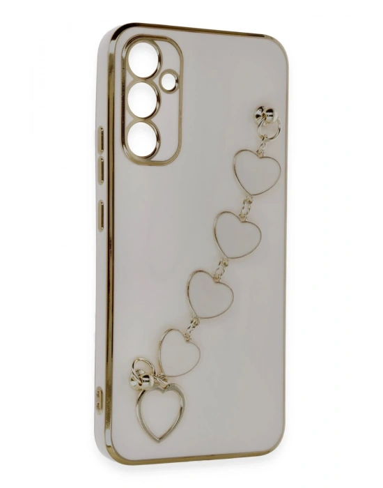 Newface Samsung Galaxy A34 5G Kılıf Esila Silikon - Pudra