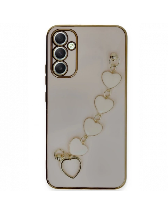 Newface Samsung Galaxy A34 5G Kılıf Esila Silikon - Pudra