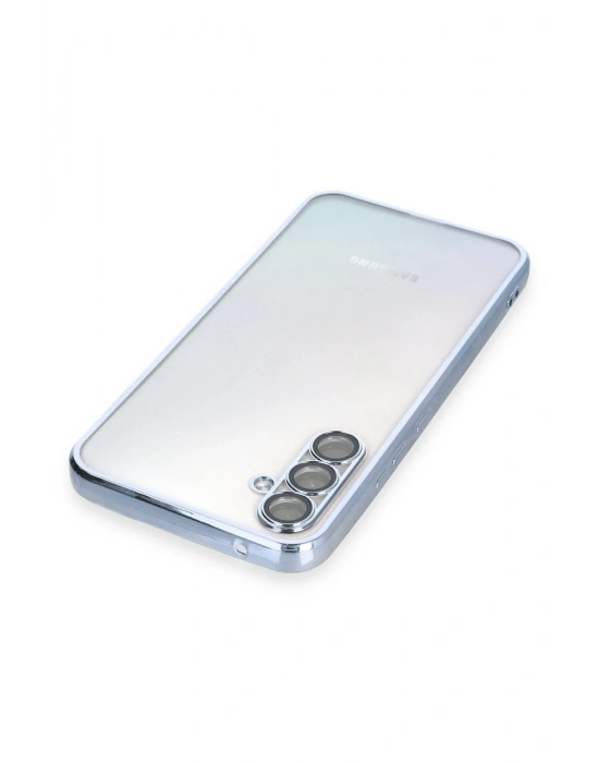 Newface Samsung Galaxy A34 5G Kılıf Razer Lensli Silikon - Açık Mavi