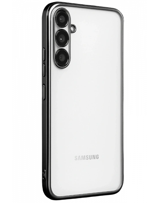 Newface Samsung Galaxy A34 5G Kılıf Razer Lensli Silikon - Siyah