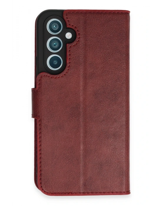 Newface Samsung Galaxy A34 5G Kılıf Trend S Plus Kapaklı Kılıf - Kırmızı