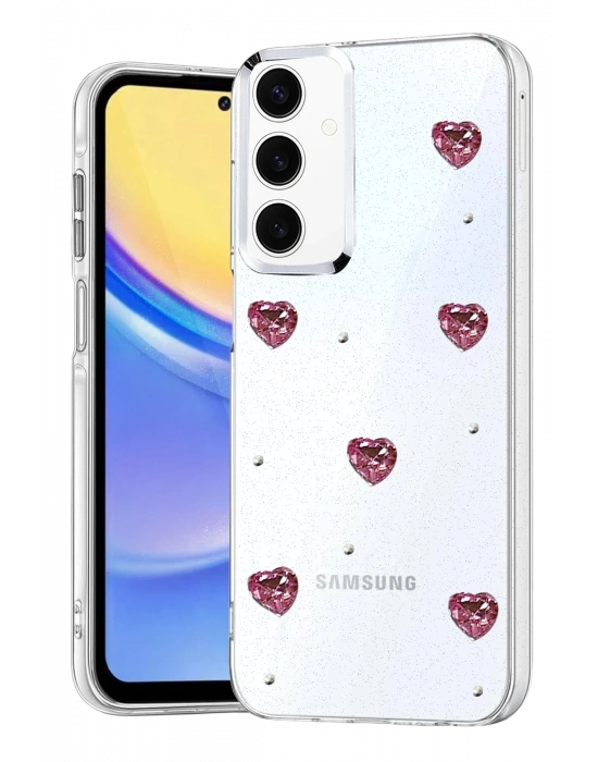 Newface Samsung Galaxy A35 5G Fiyonk Desenli Kapak - Desen 7