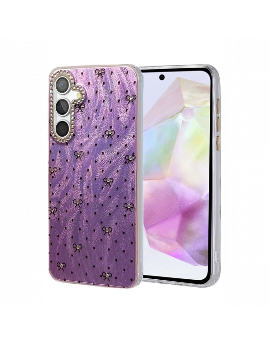 Newface Samsung Galaxy A35 5G Kılıf Blade Aynalı Desenli Kapak - Desen 2