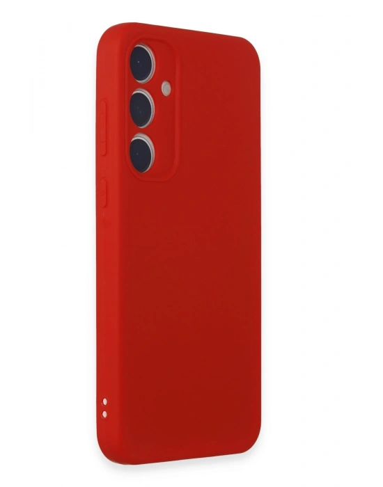 Newface Samsung Galaxy A35 5G Kılıf First Silikon - Kırmızı