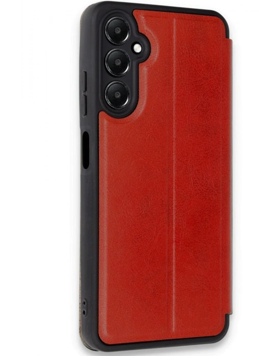 Newface Samsung Galaxy A35 5G Kılıf Flip Cover - Kırmızı