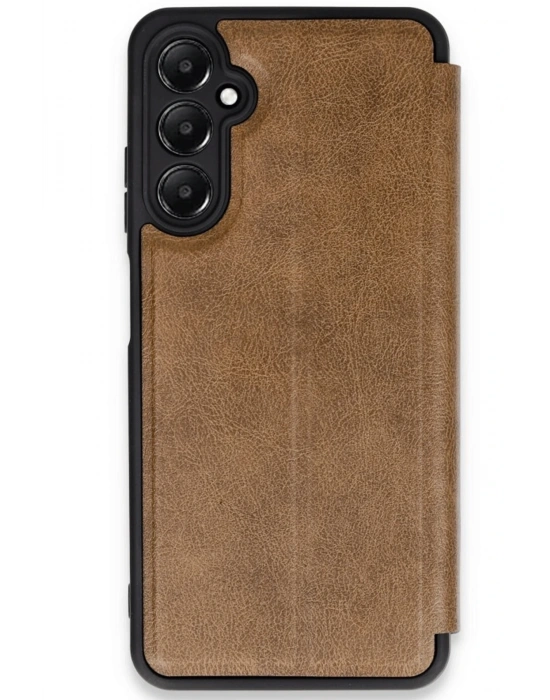 Newface Samsung Galaxy A35 5G Kılıf Flip Cover - Taba