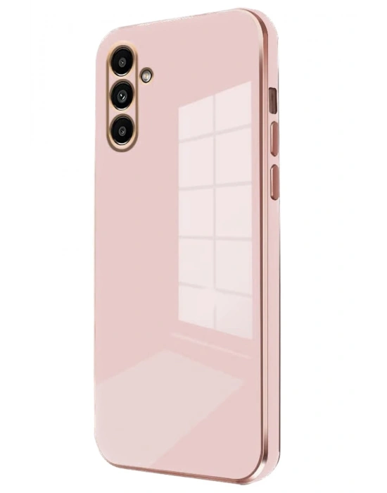 Newface Samsung Galaxy A35 5G Kılıf Volet Silikon - Pembe