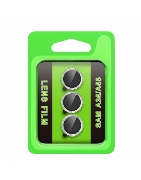 Newface Samsung Galaxy A35 5G Raze Metal Kamera Lens - Gümüş