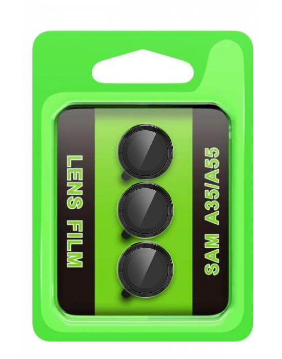 Newface Samsung Galaxy A35 5G Raze Metal Kamera Lens - Siyah