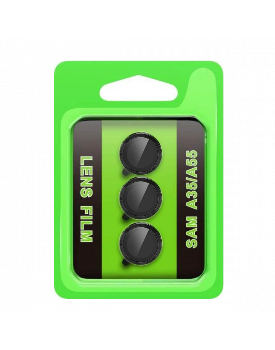 Newface Samsung Galaxy A35 5G Raze Metal Kamera Lens - Siyah