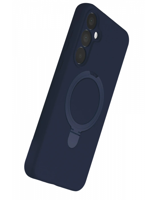 Newface Samsung Galaxy A35 5G Regal Magsafe Standlı Kapak - Lacivert