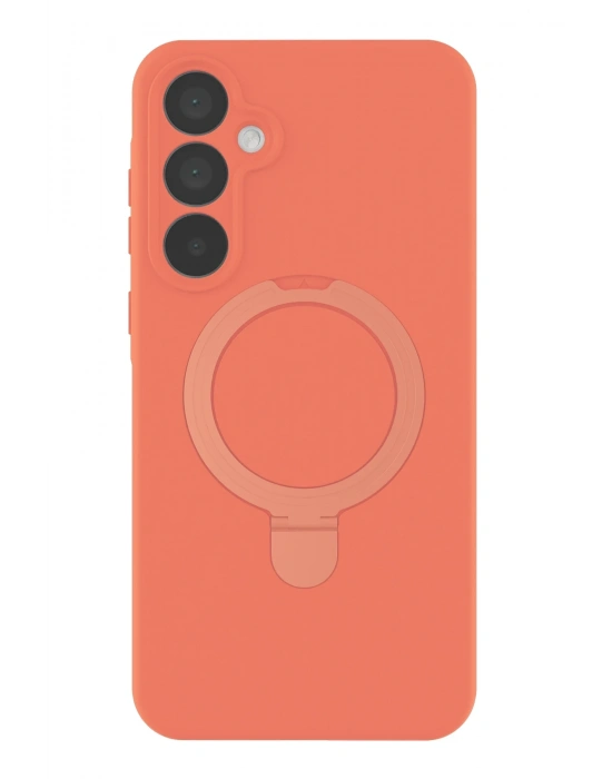 Newface Samsung Galaxy A35 5G Regal Magsafe Standlı Kapak - Turuncu