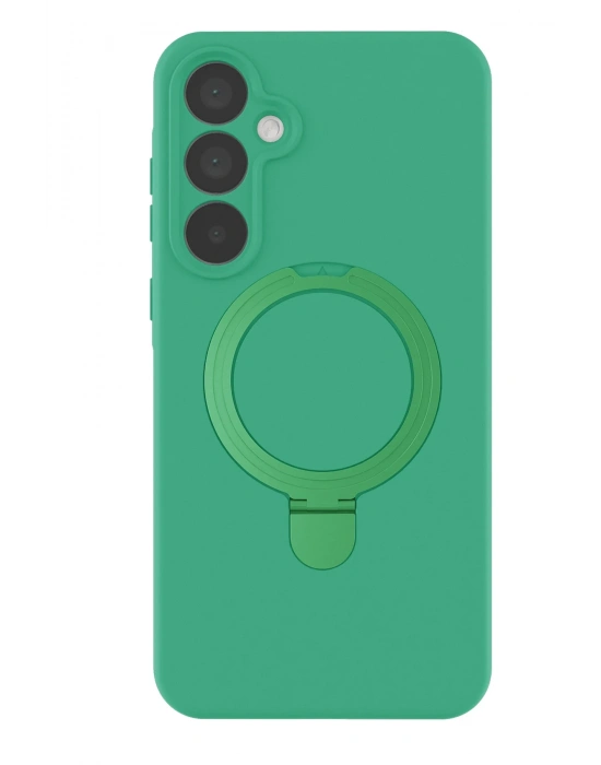 Newface Samsung Galaxy A35 5G Regal Magsafe Standlı Kapak - Yeşil