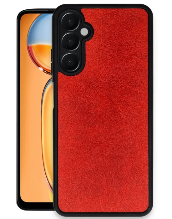 Newface Samsung Galaxy A36 Kılıf Aras Deri Kapak - Kırmızı