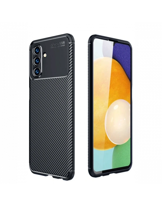 Newface Samsung Galaxy A36 Kılıf Auto Focus Karbon Kapak - Siyah