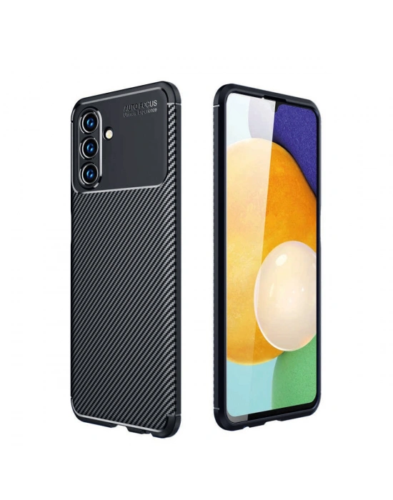 Newface Samsung Galaxy A36 Kılıf Auto Focus Karbon Kapak - Siyah
