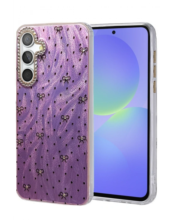 Newface Samsung Galaxy A36 Kılıf Blade Aynalı Desenli Kapak - Desen 2