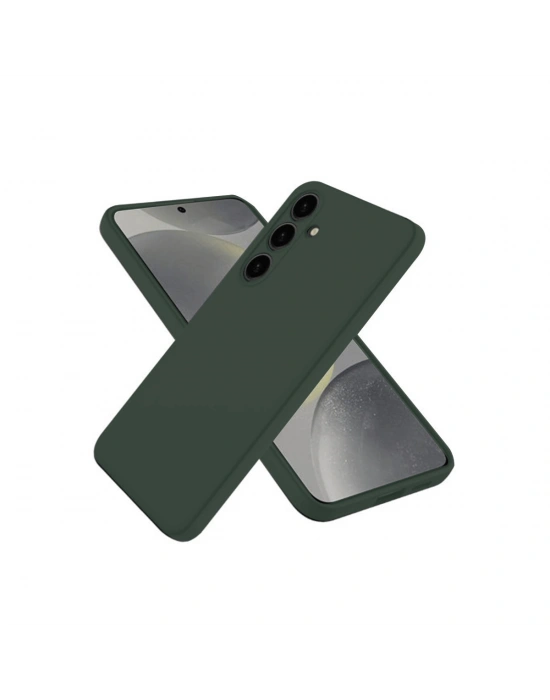 Newface Samsung Galaxy A36 Kılıf First Silikon - Koyu Yeşil