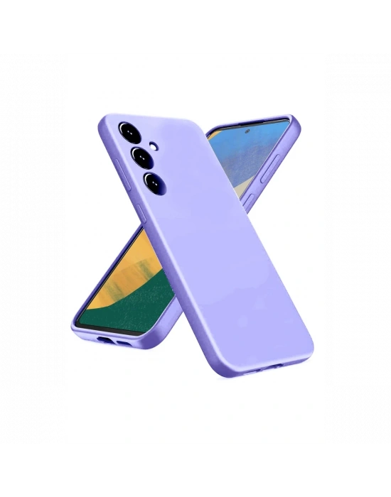 Newface Samsung Galaxy A36 Kılıf Nano içi Kadife Silikon - Lila