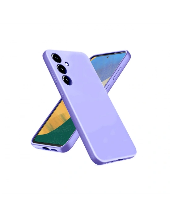 Newface Samsung Galaxy A36 Kılıf Nano içi Kadife Silikon - Lila