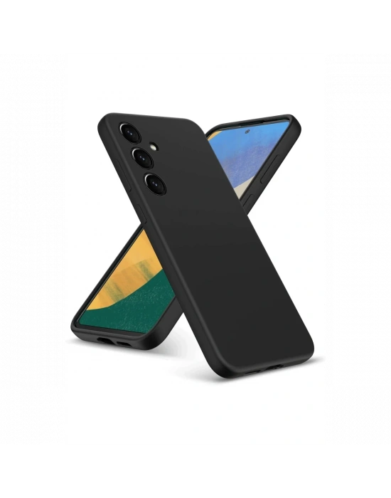 Newface Samsung Galaxy A36 Kılıf Nano içi Kadife Silikon - Siyah