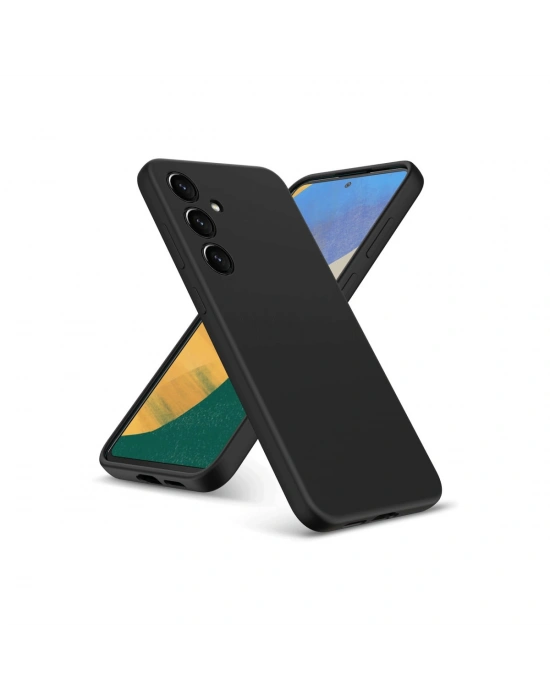 Newface Samsung Galaxy A36 Kılıf Nano içi Kadife Silikon - Siyah