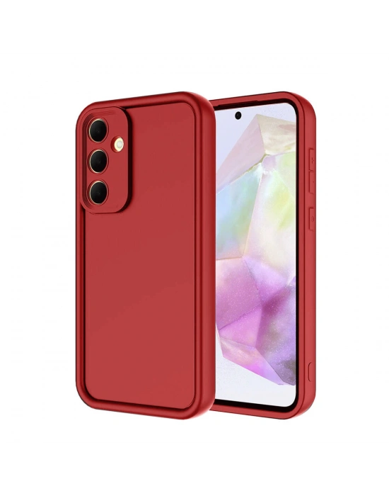 Newface Samsung Galaxy A36 Kılıf Viera Silikon - Kırmızı