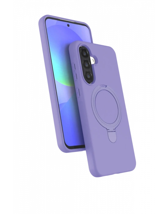 Newface Samsung Galaxy A36 Regal Magsafe Standlı Kapak - Lila