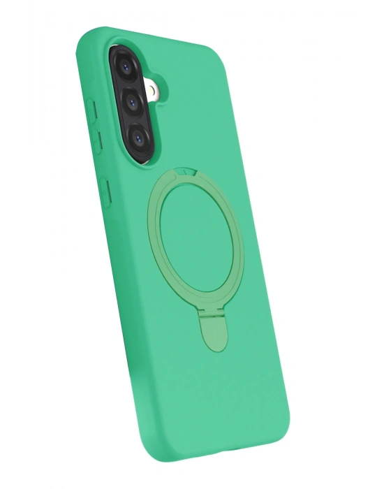 Newface Samsung Galaxy A36 Regal Magsafe Standlı Kapak - Yeşil